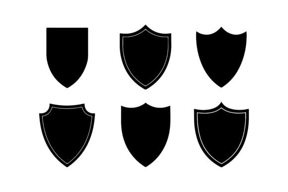 Download Set of Shield Silhouettes Pack - Silhouette Collection