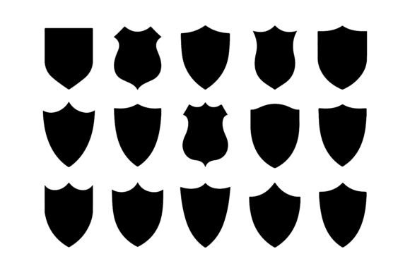Download Set of Shield Silhouettes Pack - Silhouette Collection