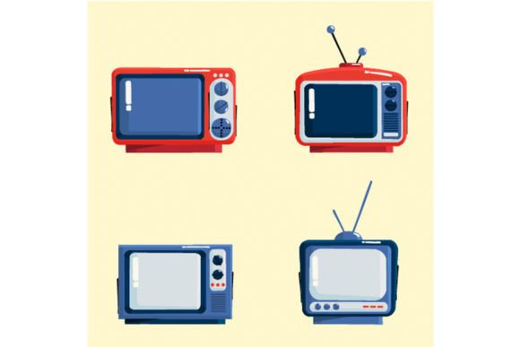 Download Retro Television Set Illustration - Television Collection
