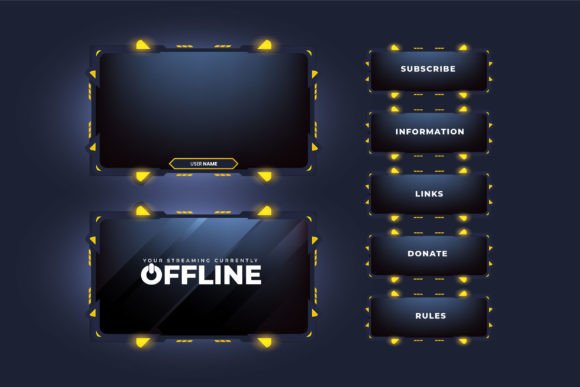 Download Stream Overlay Vector for Screen Panel - Overlay Collection