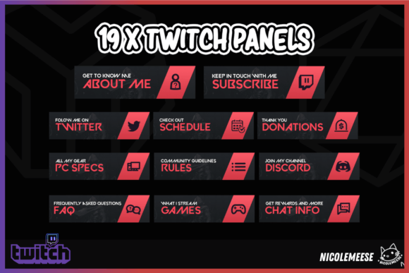 Download Valorant Twitch Panels Streaming Overlay - Overlay Collection