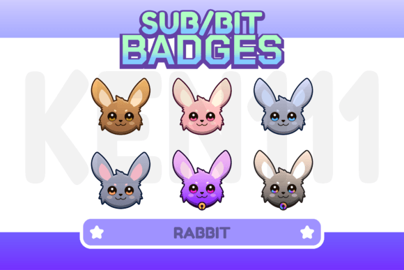 Download Rabbit Twitch Badge - Rabbit Collection