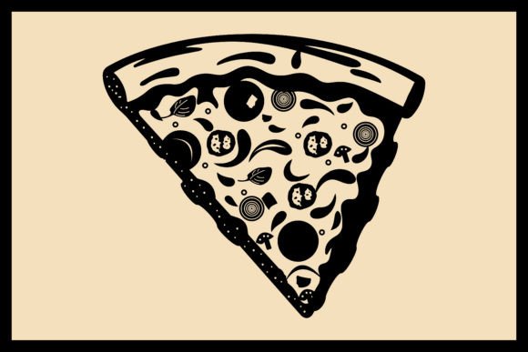 Download Pizza Silhouette Clipart Vector - Silhouette Collection