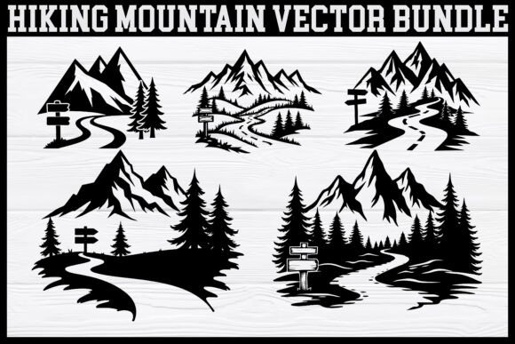 Download Hiking Mountain Silhouette Bundle - Silhouette Collection