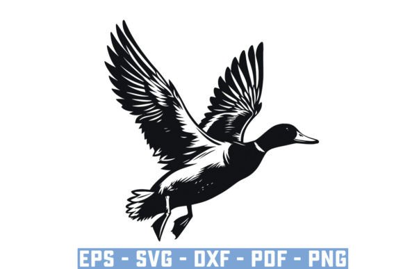 Download Flying Mallard Duck Silhouette Files Svg - Silhouette Collection