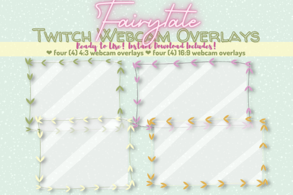 Download Fairytale Twitch Webcam Overlays - Overlay Collection