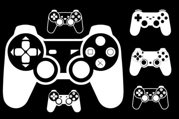 Download Game Controller Vector Silhouette - Silhouette Collection