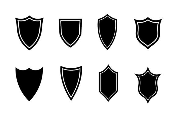 Download Set of Shield Silhouettes Pack - Silhouette Collection